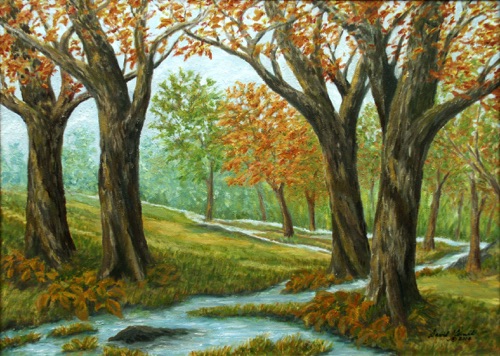 After Early Autumn Storms
16” x 20”
oil on canvas
©2009